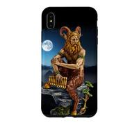 Custodia per iPhone XS Max Pan Dio del Selvaggio Al Chiaro Di Luna