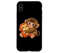 Custodia per iPhone XS Max Panchi Kun The Abandoned Monkey Japan Zoo Punch Peluche