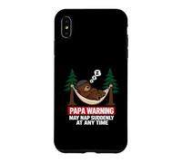 Custodia per iPhone XS Max Papa Bear Warning May Nap Suddenly At Any Time