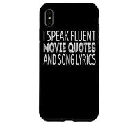 Custodia per iPhone XS Max Parlo fluentemente citazioni di film e testi di canzoni