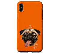 Custodia per iPhone XS Max Parodia meme matematica cane carlino dagli occhi selvaggi