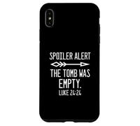 Custodia per iPhone XS Max Pasqua è risorto Spoiler Alert la tomba è vuoto cristiano