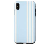 Custodia per iPhone XS Max Pastel Blue Vertical Striped Pattern Cool Lines