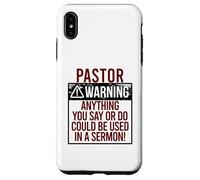 Custodia per iPhone XS Max PASTOR WARNING! QUALCOSA DICI POTREBBE ESSERE IN UN SERMONE! Meme