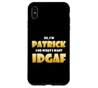Custodia per iPhone XS Max Patrick Costume IDGAF Funny Meme Halloween Costume For Pat