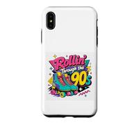 Custodia per iPhone XS Max Pattini a rotelle anni '90 regalo per lei nostalgia