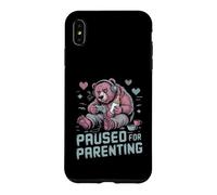 Custodia per iPhone XS Max Paused For Parenting Gamer Bear Nuovo genitore
