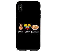 Custodia per iPhone XS Max Peace Love Encebollado Ecuador Cibo