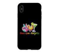 Custodia per iPhone XS Max Peace Love Margarita Happy Cinco De Mayo Bevanda messicana