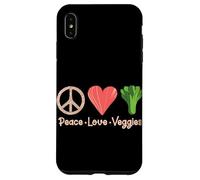 Custodia per iPhone XS Max Peace Love Verdure
