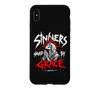 Custodia per iPhone XS Max Peccatori salvati da Grace Christian Skeleton Efesini 2:8