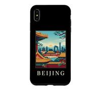 Custodia per iPhone XS Max Pechino, Cina, skyline città, viaggio, arte