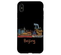 Custodia per iPhone XS Max Pechino Cina Viaggio Souvenir Città Landmark Gift