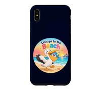 Custodia per iPhone XS Max Pelikanugel salva pesce sulla spiaggia Andiamo to the Beach