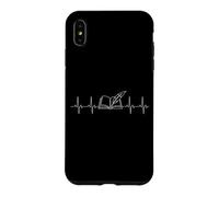 Custodia per iPhone XS Max Penna per autore e scrittore Heartbeat Book Quill Pen Pulse Novelist