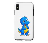 Custodia per iPhone XS Max Pensa il simpatico dinosauro T-Rex blu