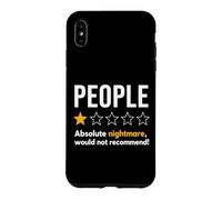 Custodia per iPhone XS Max People One Star Rating Absolute Nightmare Graphic T-Shirt