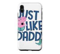 Custodia per iPhone XS Max Peppa Pig Just Like Daddy Festa del papà