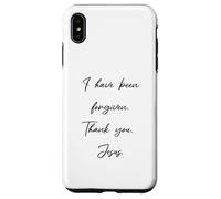 Custodia per iPhone XS Max Perdono: I have been forgiven Thank you Gesù Cristo