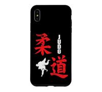 Custodia per iPhone XS Max Personaggi asiatici e arte dell'autodifesa nel judo