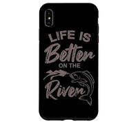Custodia per iPhone XS Max Pesca Life Am Fiume Angel Incantesimo pescatore Papa Angelfreunde