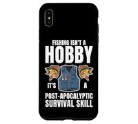 Custodia per iPhone XS Max Pesca Sopravvivenza Umorismo Pescatore Prepper Pescatore