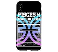 Custodia per iPhone XS Max Pesci Valori nutrizionali Segno zodiacale Astrologia Blu Viola