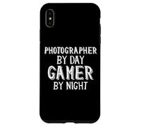 Custodia per iPhone XS Max Photographer By Day Gamer By Night PC Gaming Photography