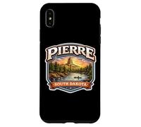 Custodia per iPhone XS Max Pierre South Dakota Souvenir Città Stato Capitale Vintage