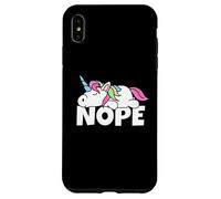 Custodia per iPhone XS Max Pigro Unicorn Non Oggi Nope