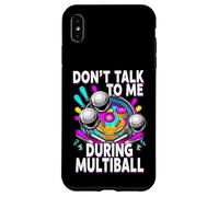 Custodia per iPhone XS Max Pinball Machine Player Don't Talk During Multiball