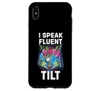 Custodia per iPhone XS Max Pinball Machine Player I Speak Fluent Tilt Arcade