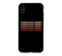 Custodia per iPhone XS Max Pinewood Derby Retro 80s Typography Cub Scouts
