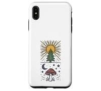 Custodia per iPhone XS Max Pino Sole Luna Fungo Foresta Celeste Boho Folk Art