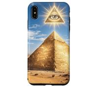 Custodia per iPhone XS Max Piramide mistica simbolo occhio deserto antico mistero grafico