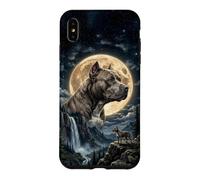 Custodia per iPhone XS Max Pitbull con Luna - cani