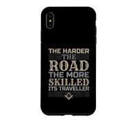 Custodia per iPhone XS Max Più difficile è la strada più abile è il viaggiatore Mason