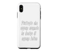 Custodia per iPhone XS Max Piuttosto che essere normale ho deciso di essere felice.