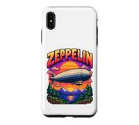 Custodia per iPhone XS Max Pixel Art Zeppelin 8-Bit Retro Gaming Airship Dirigible