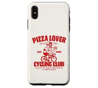 Custodia per iPhone XS Max Pizza Lover Cycling Club Bici da Corsa Pizza