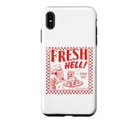 Custodia per iPhone XS Max Pizza Satan "Fresh Hell" Satan Occult Satanic Lucifer
