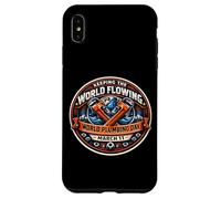 Custodia per iPhone XS Max Plumbing Day Keeping the World Fluing, chiave idraulica e strumento