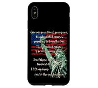 Custodia per iPhone XS Max Poesia sulla Statua della Libertà, libertà