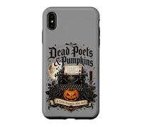 Custodia per iPhone XS Max Poeti morti e zucche Poetcore Lettura Halloween