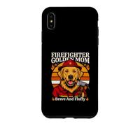 Custodia per iPhone XS Max Pompiere Golden Mom coraggioso e soffice cane