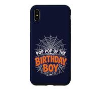 Custodia per iPhone XS Max POP POP of the BOY Birthday Web Spider Halloween Party Tee Tee