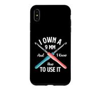 Custodia per iPhone XS Max Possiedo un 9 mm e so come usarlo - uncinetto all'uncinetto
