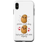 Custodia per iPhone XS Max Potato Is Not Okay Funny Potato Joke Meme Vegetable Potating