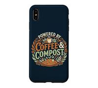 Custodia per iPhone XS Max Powered By Coffee & Compost Funny Gardener