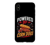 Custodia per iPhone XS Max Powered By Funny Corn Dogs Saying Humor Joke Gag